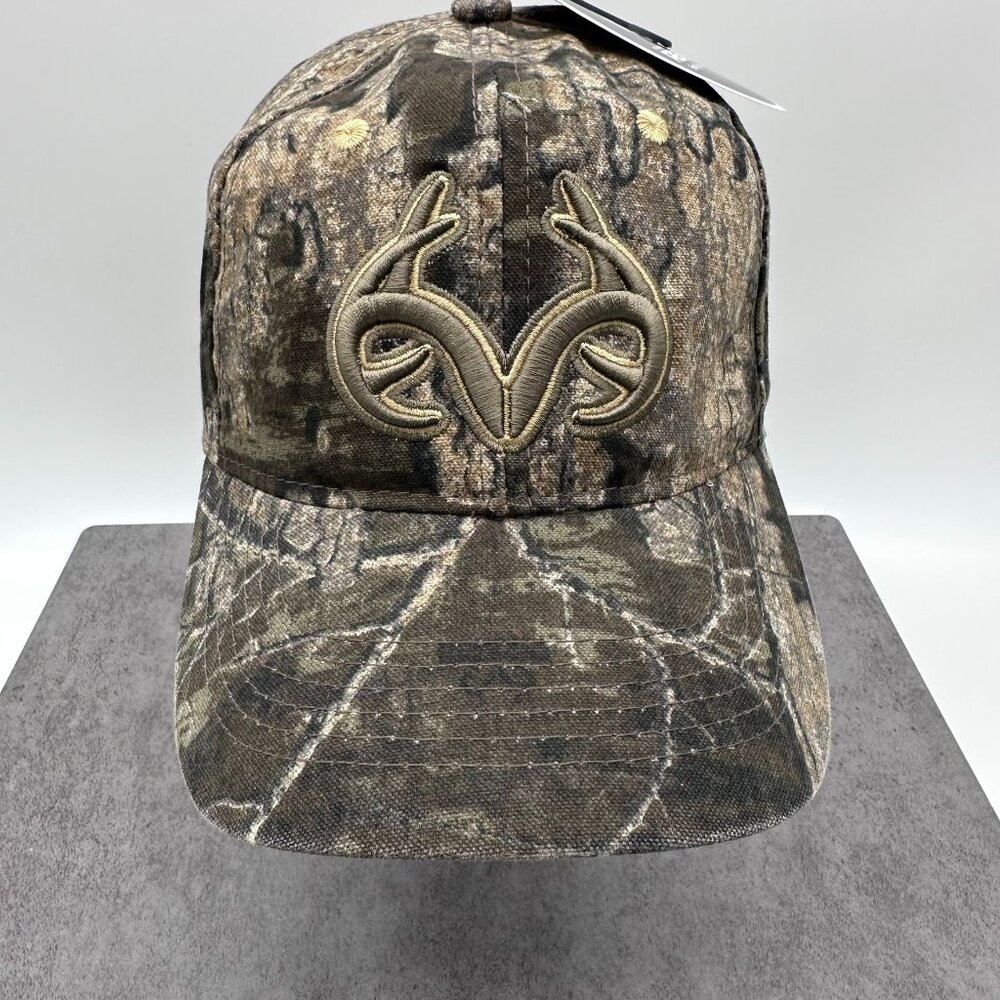 Realtree Timber Antlers Structured Strap Back Adjustable Hunting‎ Cap, Size OSFM